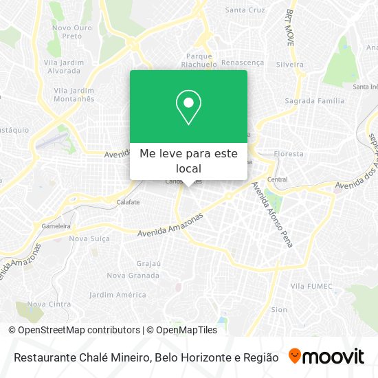 Restaurante Chalé Mineiro mapa