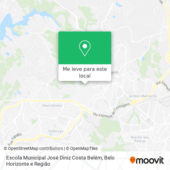 Escola Municipal José Diniz Costa Belém mapa