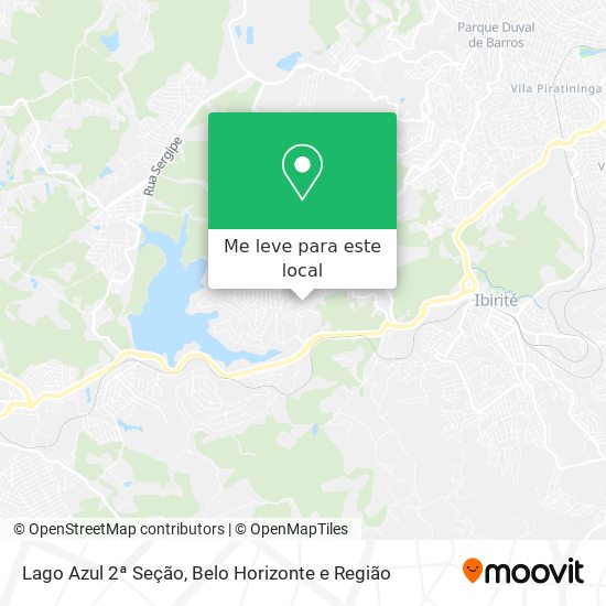Lago Azul 2ª Seção mapa