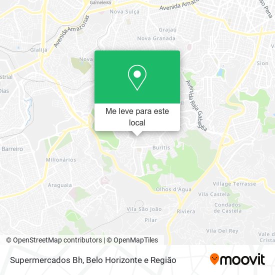 Supermercados Bh mapa