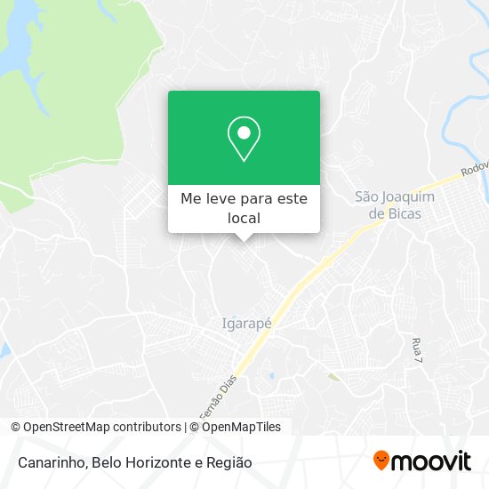 Canarinho mapa