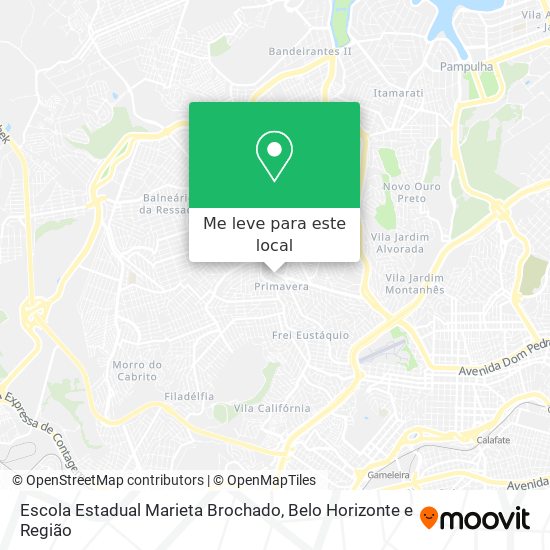 Escola Estadual Marieta Brochado mapa