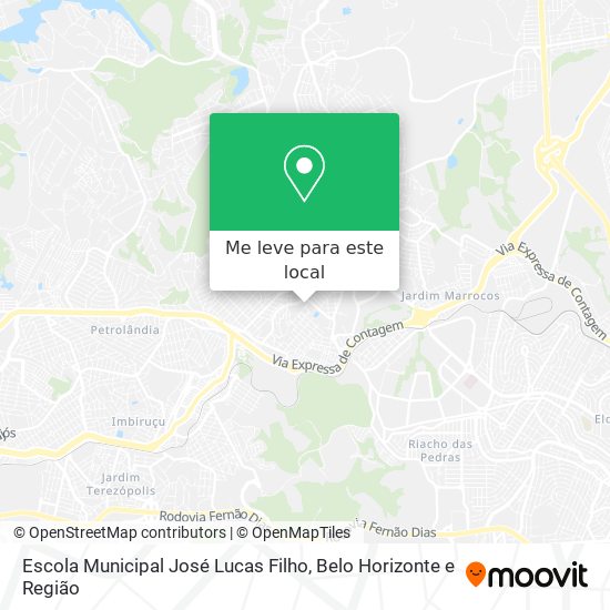 Escola Municipal José Lucas Filho mapa