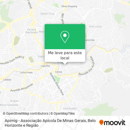 Apimig - Associação Apícola De Minas Gerais mapa