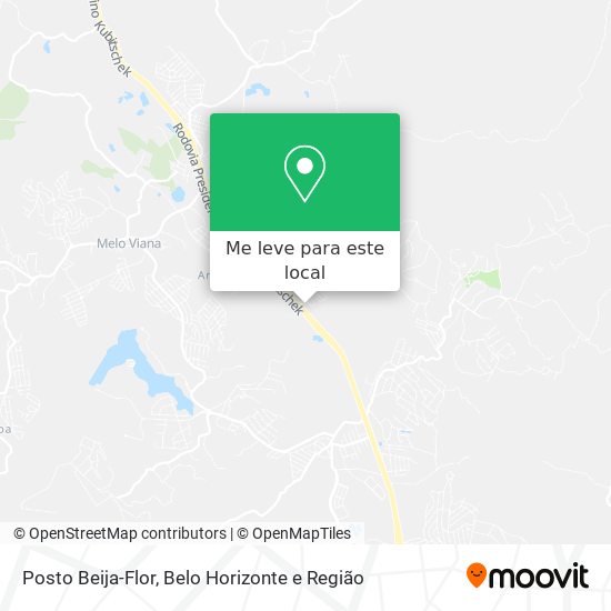 Posto Beija-Flor mapa