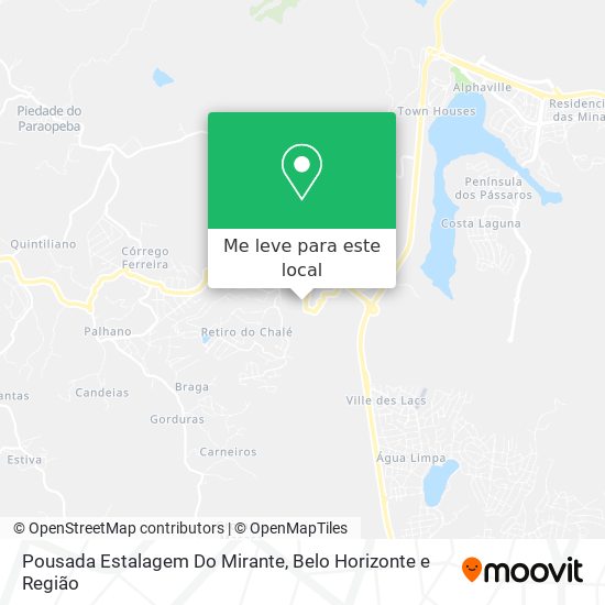 Pousada Estalagem Do Mirante mapa