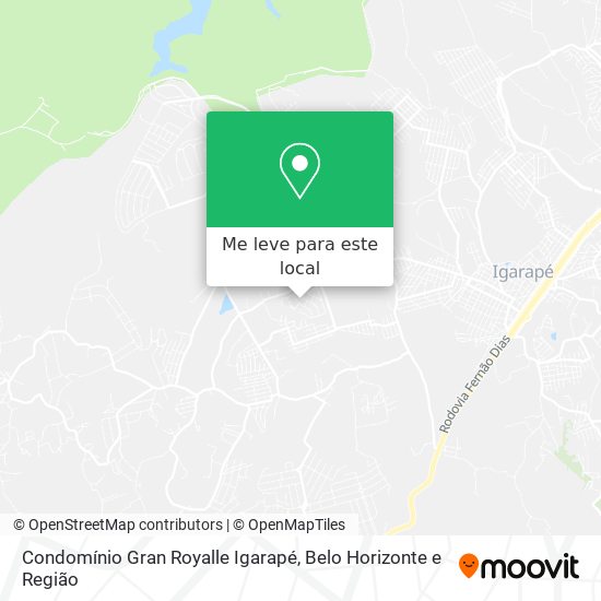 Condomínio Gran Royalle Igarapé mapa