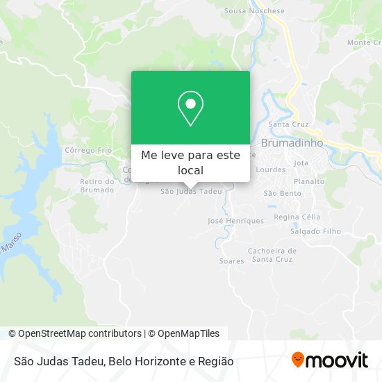 São Judas Tadeu mapa