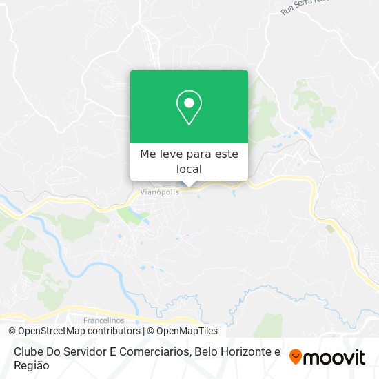 Clube Do Servidor E Comerciarios mapa