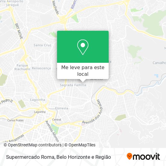 Supermercado Roma mapa