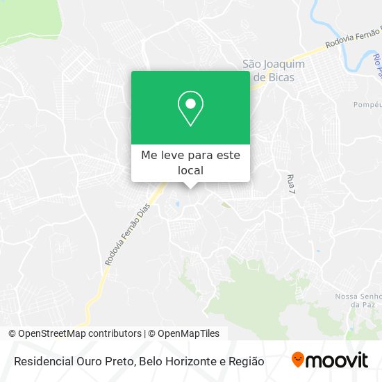 Residencial Ouro Preto mapa