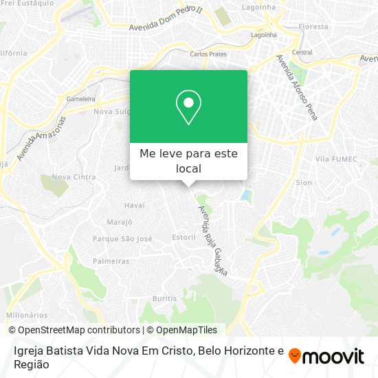 Igreja Batista Vida Nova Em Cristo mapa