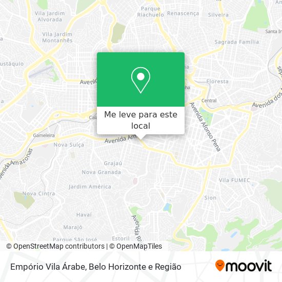 Empório Vila Árabe mapa