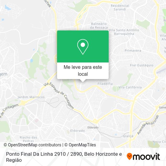 Ponto Final Da Linha 2910 / 2890 mapa