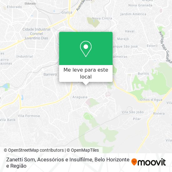 Zanetti Som, Acessórios e Insulfilme mapa