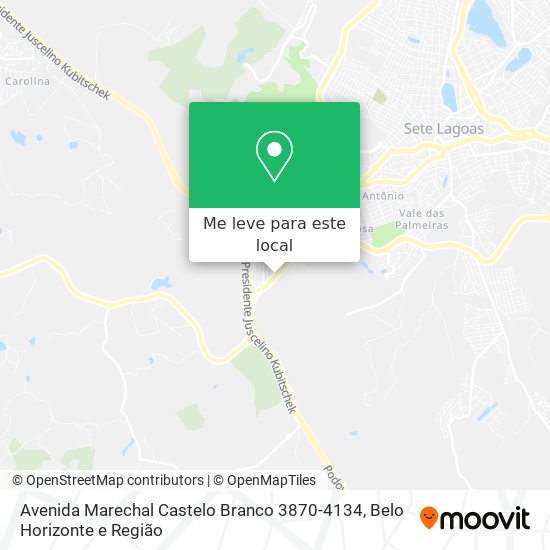 Avenida Marechal Castelo Branco 3870-4134 mapa