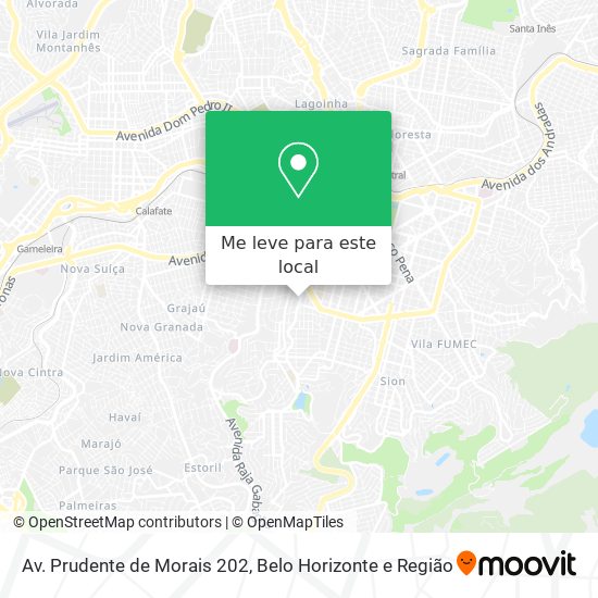Av. Prudente de Morais 202 mapa