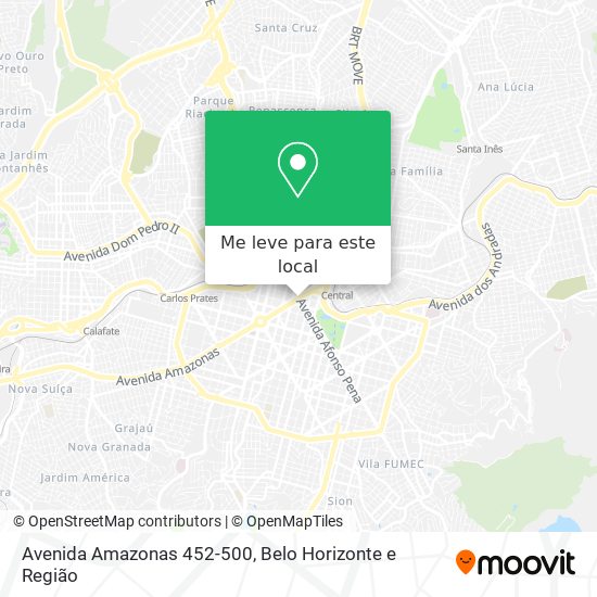 Avenida Amazonas 452-500 mapa