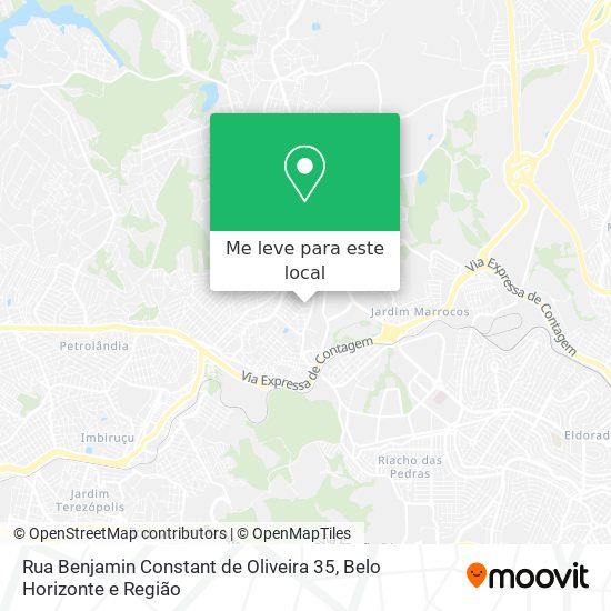 Rua Benjamin Constant de Oliveira 35 mapa