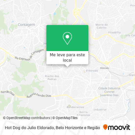 Hot Dog do Julio Eldorado mapa