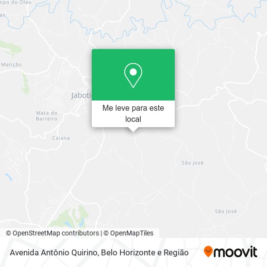 Avenida Antônio Quirino mapa