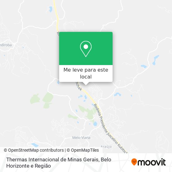 Thermas Internacional de Minas Gerais mapa