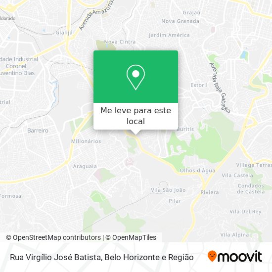 Rua Virgílio José Batista mapa