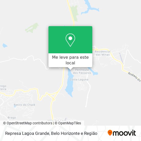 Represa Lagoa Grande mapa