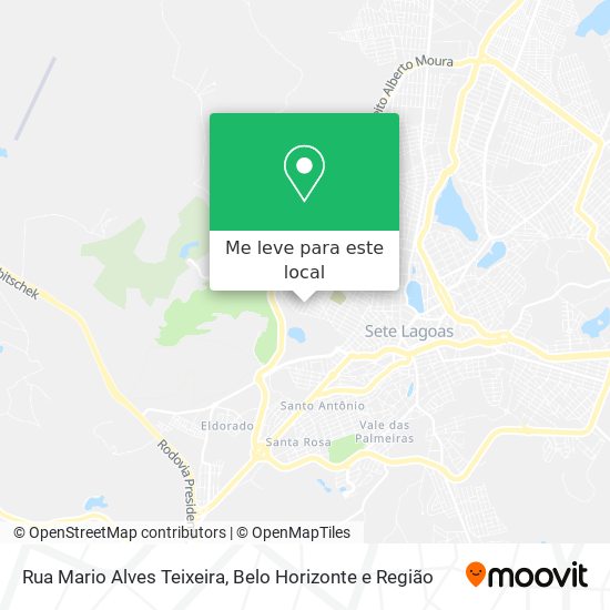 Rua Mario Alves Teixeira mapa