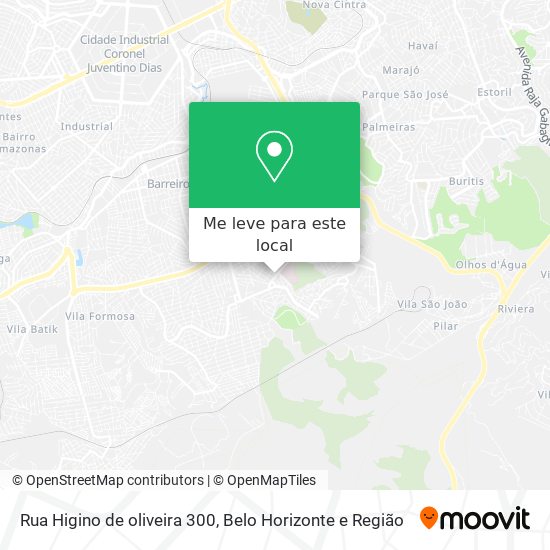 Rua Higino de oliveira 300 mapa
