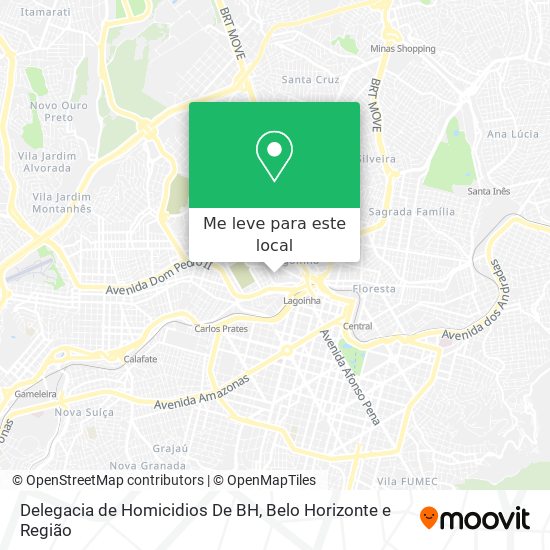 Delegacia de Homicidios De BH mapa
