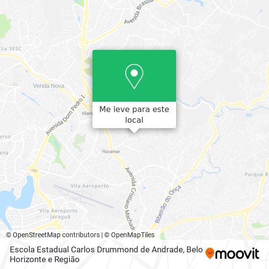 Escola Estadual Carlos Drummond de Andrade mapa