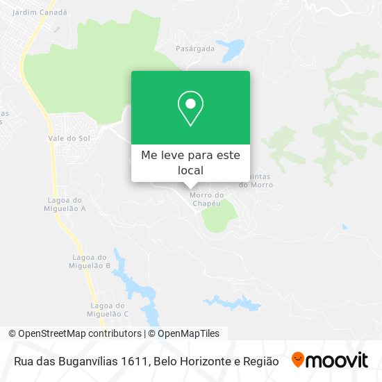 Rua das Buganvílias 1611 mapa