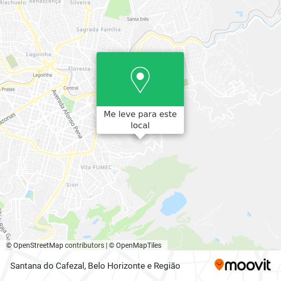 Santana do Cafezal mapa