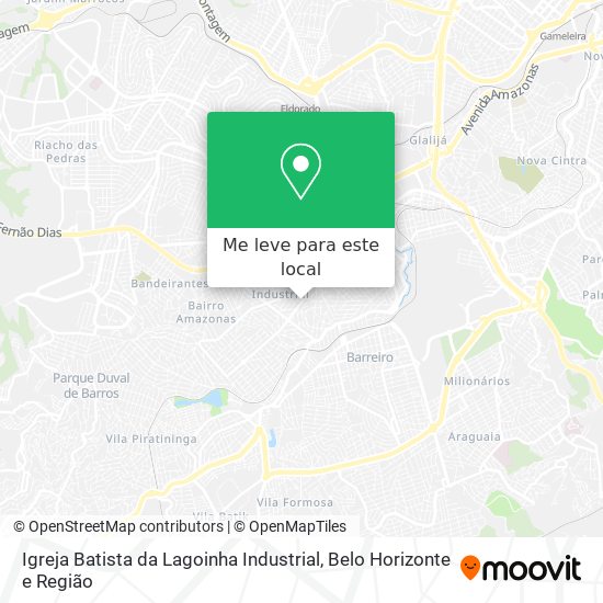 Igreja Batista da Lagoinha Industrial mapa