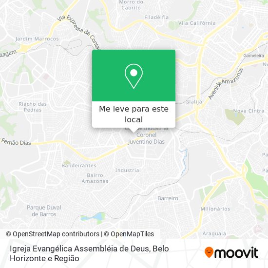 Igreja Evangélica Assembléia de Deus mapa