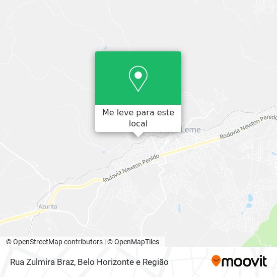 Rua Zulmira Braz mapa