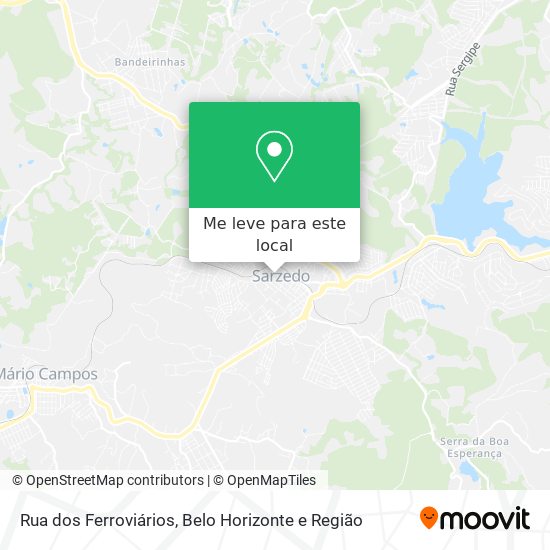 Rua dos Ferroviários mapa