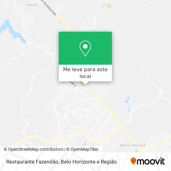 Restaurante Fazendão mapa