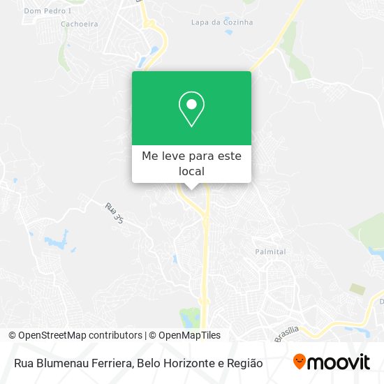 Rua Blumenau Ferriera mapa