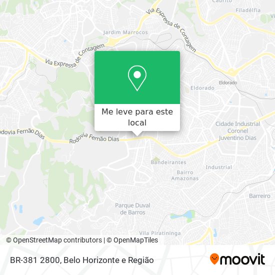 BR-381 2800 mapa