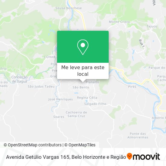 Avenida Getúlio Vargas 165 mapa