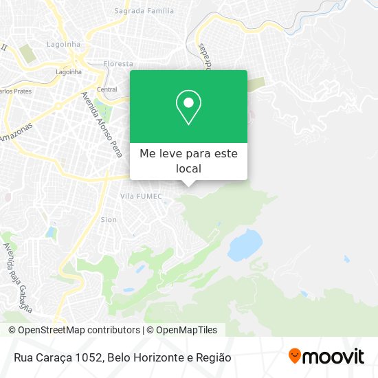 Rua Caraça 1052 mapa