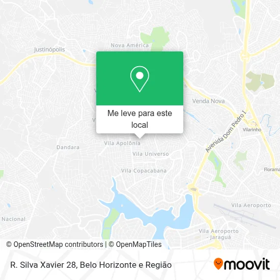 R. Silva Xavier 28 mapa