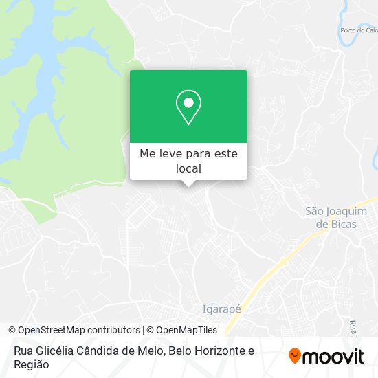 Rua Glicélia Cândida de Melo mapa