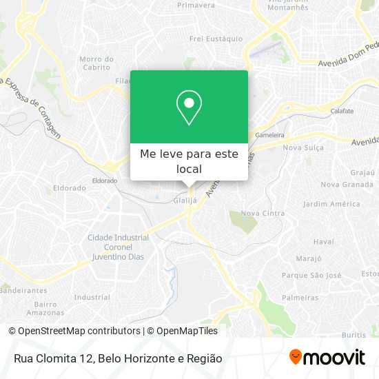Rua Clomita 12 mapa