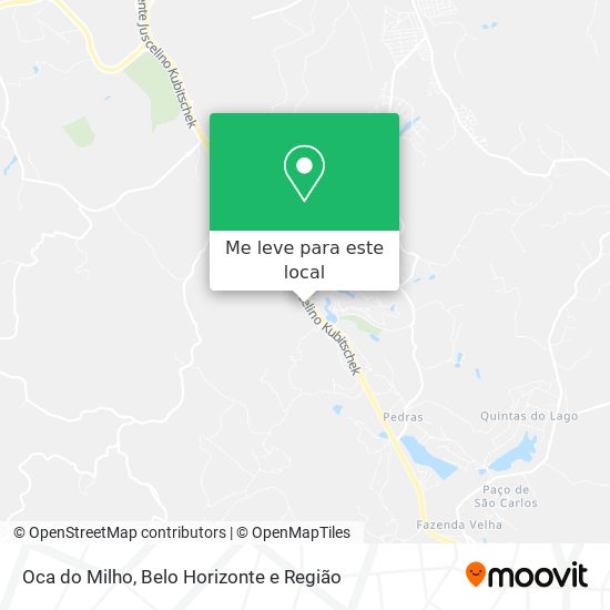 Oca do Milho mapa