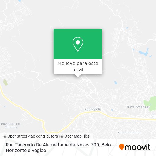 Rua Tancredo De Alamedameida Neves 799 mapa