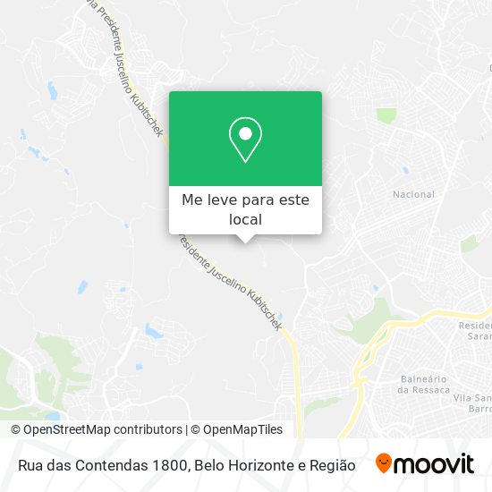 Rua das Contendas 1800 mapa