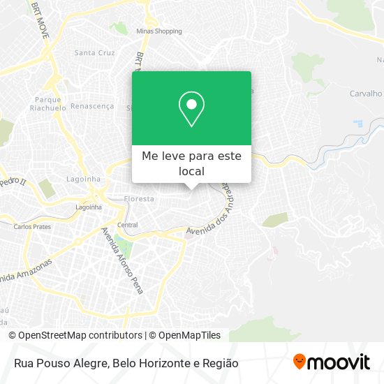 Rua Pouso Alegre mapa